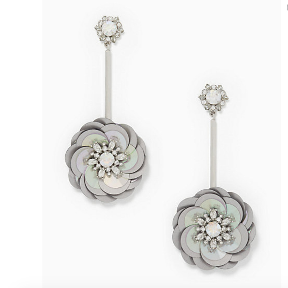 KATE SPADE Statement Sequin Drop Earrings